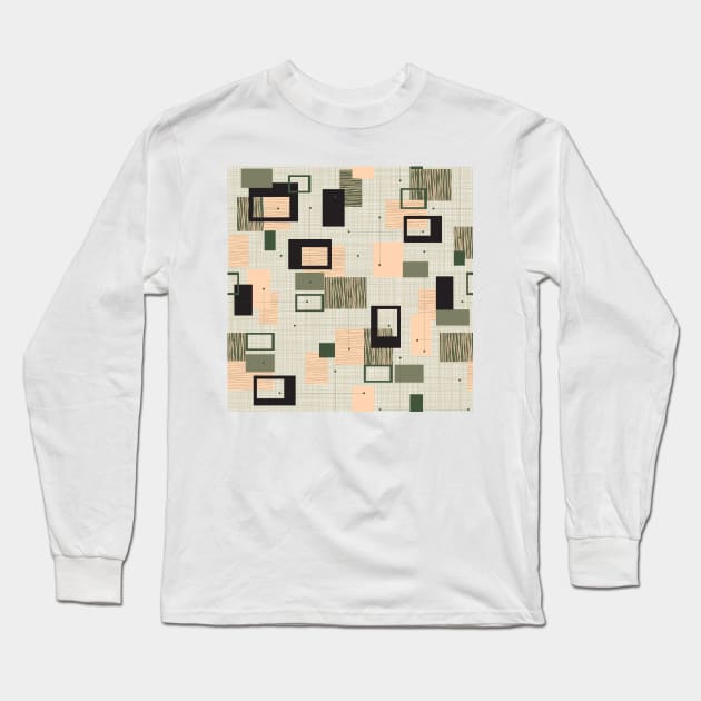 Mid Century Modern 10a Long Sleeve T-Shirt by Makanahele